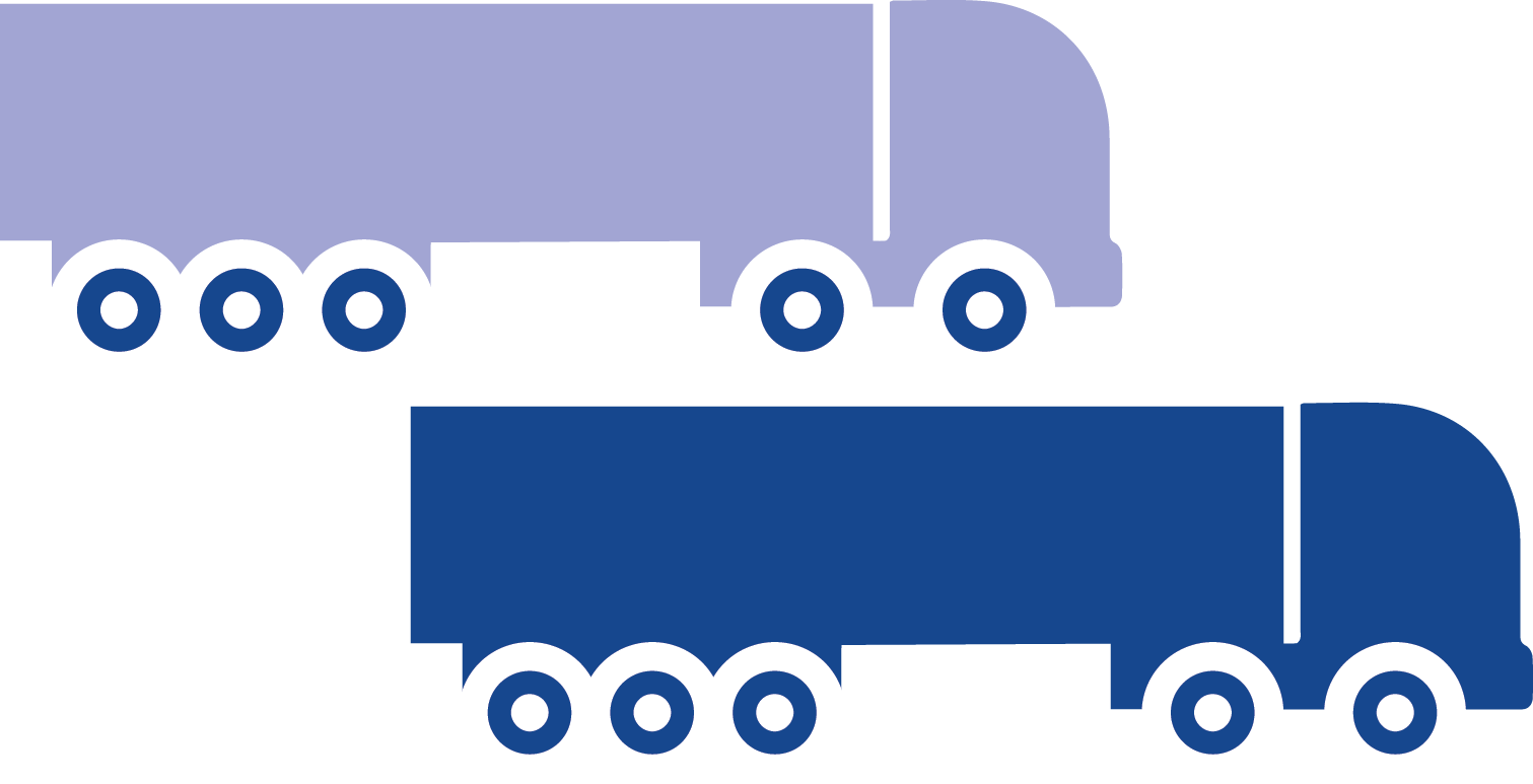 Nexpave trucking and transport icon.
