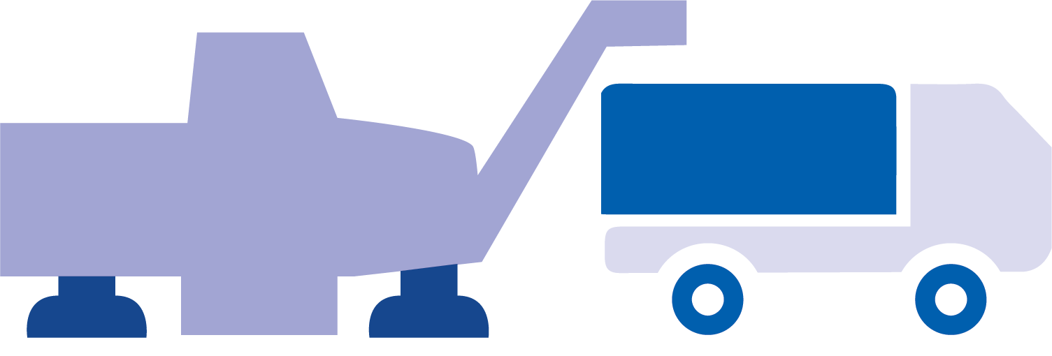 Nexpave road and pavement profiling icon.